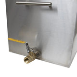 15 quart Stove Top Water Bath Canner (2022 STYLE), Large Stock Pot /With Drain Valve - Not Polished - Homeplace Market LLC