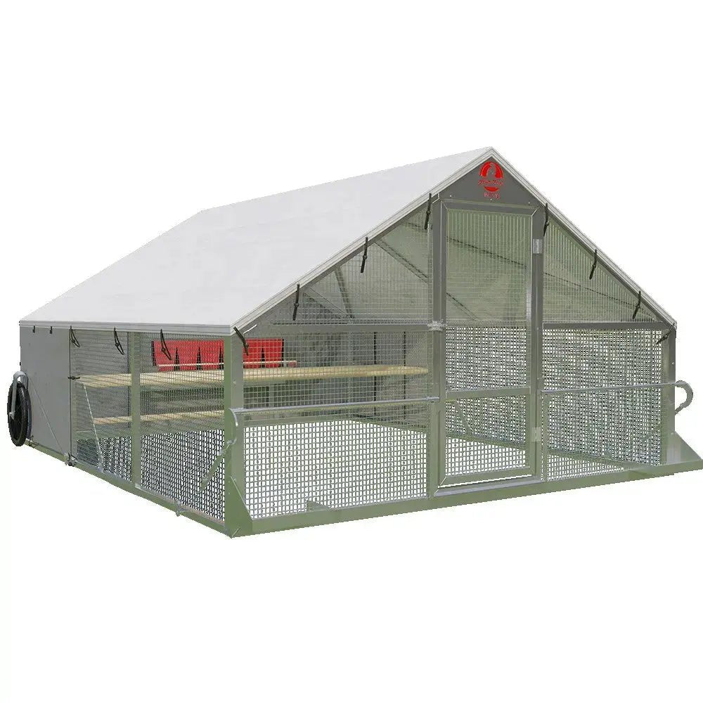 Alumi - Coop Classic - 10x12 Lightweight, Aluminum, Chicken Coop Tractor for Chickens - Homeplace Market LLC