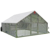 Alumi - Coop Classic - 10x12 Lightweight, Aluminum, Chicken Coop Tractor for Chickens - Homeplace Market LLC