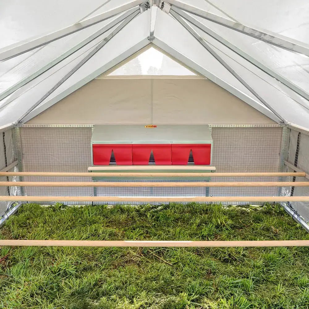 Alumi - Coop Classic - 10x12 Lightweight, Aluminum, Chicken Coop Tractor for Chickens - Homeplace Market LLC