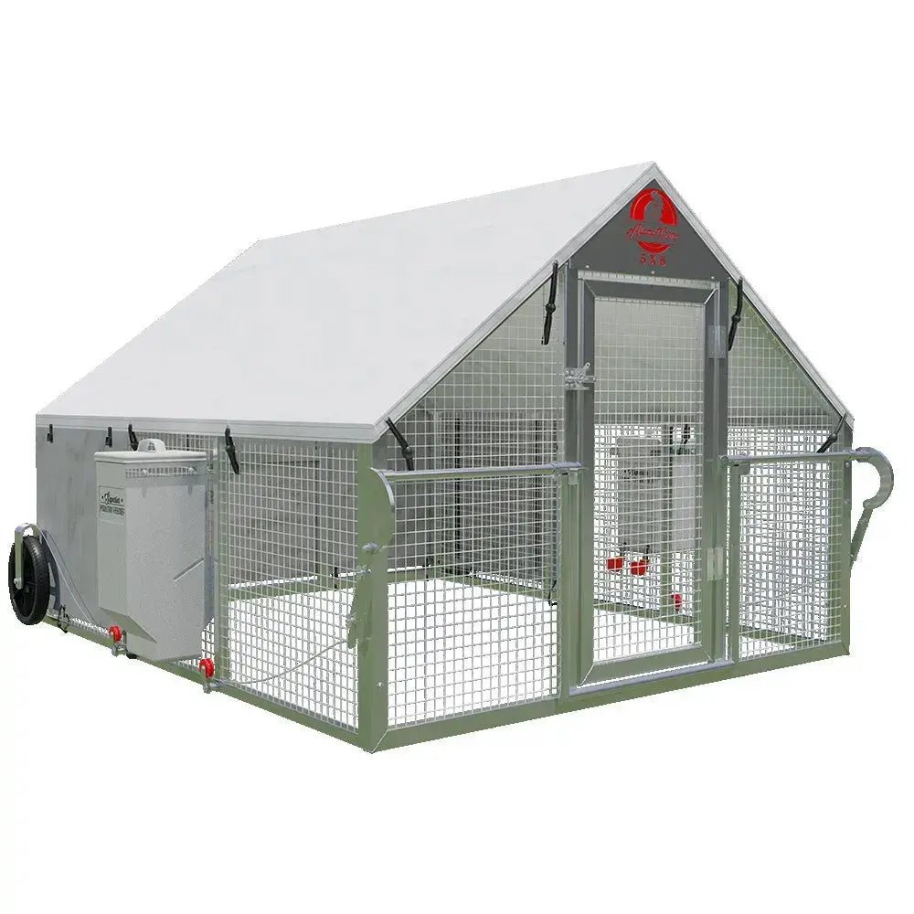 Alumi - Coop Classic - 5x6 Lightweight, Aluminum, Chicken Coop Tractor for Chickens - Homeplace Market LLC