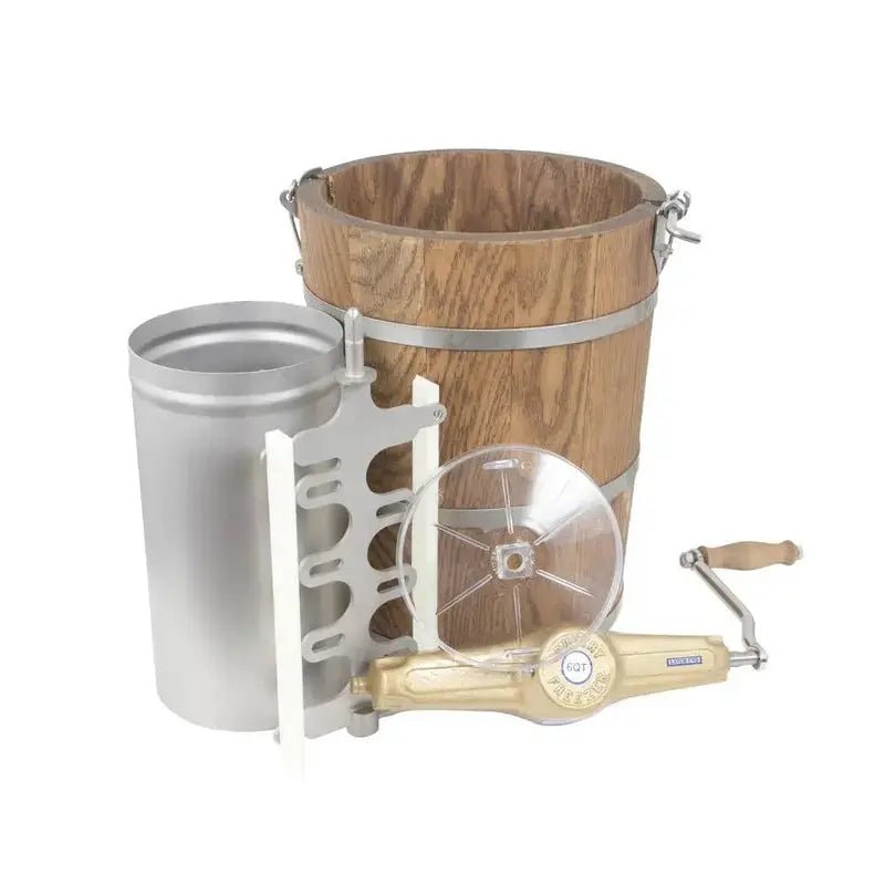 Country Freezer - Ice Cream Maker - Classic Wooden Tub - Hand Crank - 6 or 8 quart - Homeplace Market LLC
