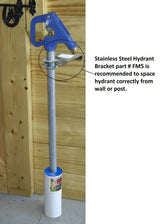 Frost - Proof Yard Hydrant, Wall Mount Bracket - Stainless Steel - Made in USA - Homeplace Market LLC