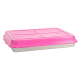 Heritage - Chickadee - 10x15 - Deep Bakeware Pan - Stainless Steel - BPA Free Plastic Lid - USA Made - Homeplace Market LLC