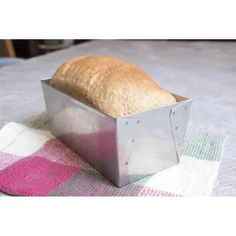 Hickoryware - Bread Pan Standard 7x4 Stainless Steel - Hand Made In USA - Not Polished - (1 Pack) - Homeplace Market LLC