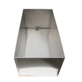 Hickoryware - Horse Water Trough - Stainless Steel 12"x 24" w/ Drain Port - Homeplace Market LLC