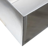 Hickoryware - Horse Water Trough - Stainless Steel 12"x 24" w/ Drain Port - Homeplace Market LLC