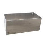 Hickoryware - Horse Water Trough - Stainless Steel 12"x 24" w/ Drain Port - Homeplace Market LLC