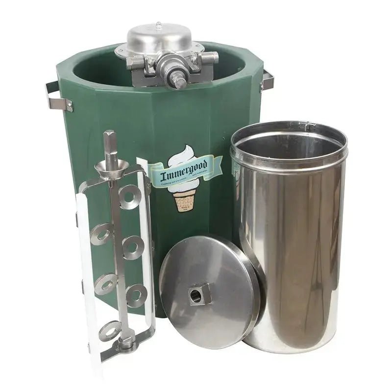 Immergood - 12 quart Homemade Ice Cream Maker, Triple Motion, Super Insulated Tub, for Hit - n - Miss, Motor, Hand Crank - Homeplace Market LLC
