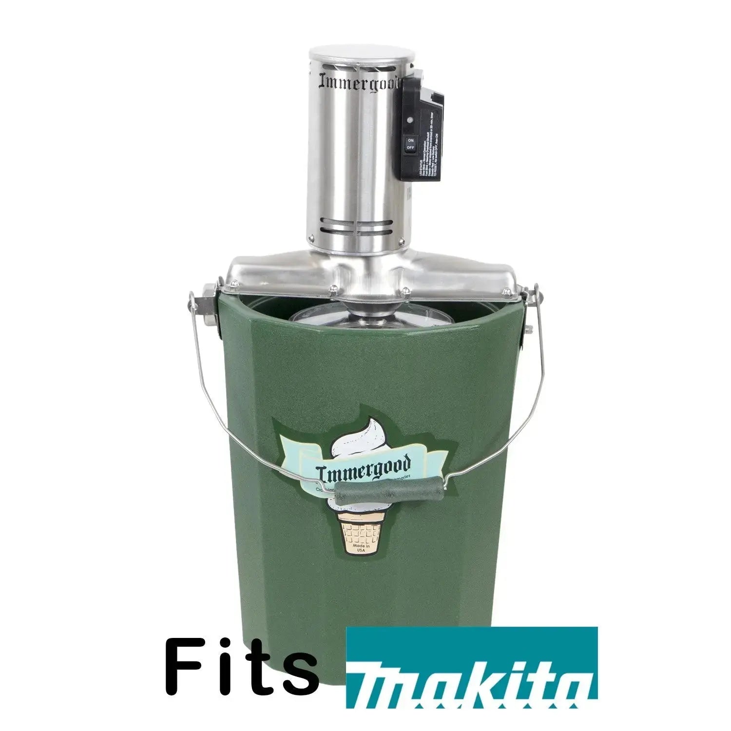 Immergood - 8 qt - Battery Powered Ice Cream Maker - Stainless Steel - Homeplace Market LLC