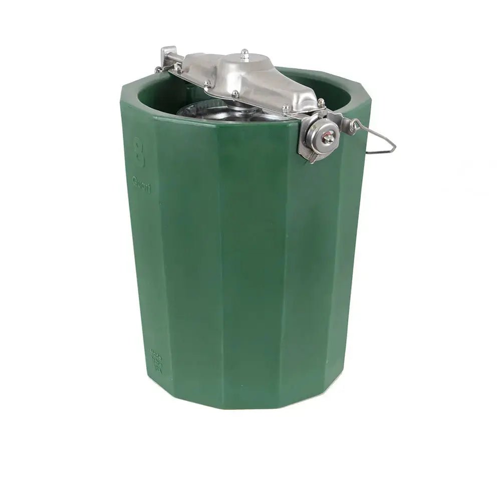 Immergood - PREMIUM 8 qt. - Ice Cream Maker - Stainless Steel - Hand Crank - Homeplace Market LLC