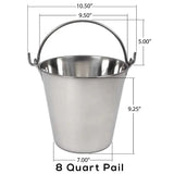 Lindy's - Stainless Steel Pail - 8 Qt - Homeplace Market LLC