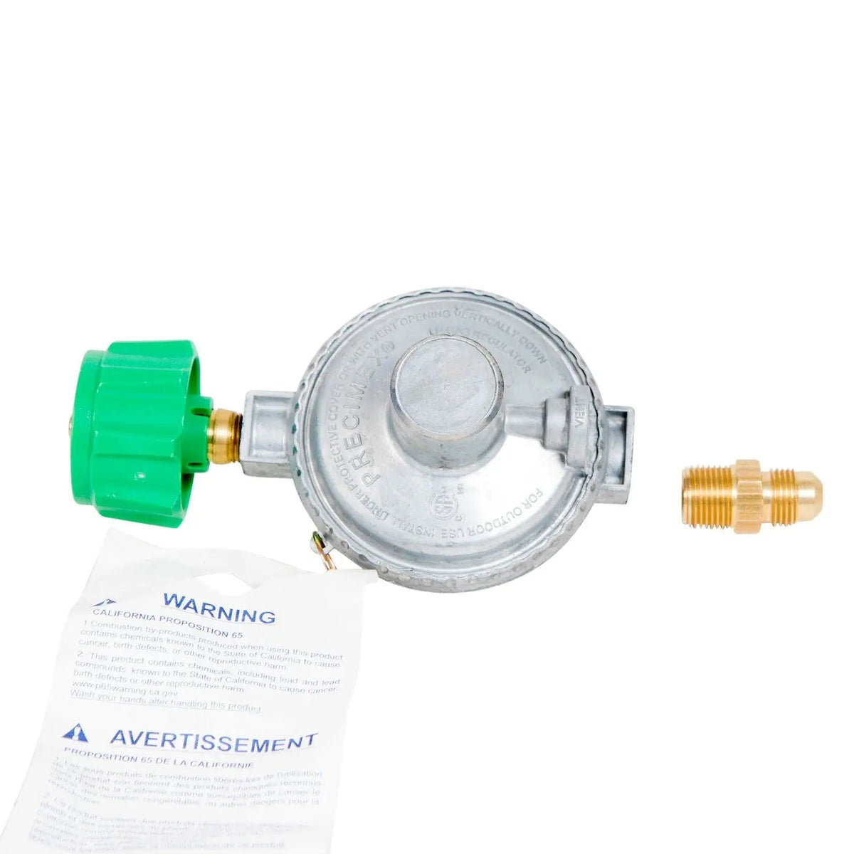 LP (propane) Gas Regulator Quick Connect Coupler to 3/8