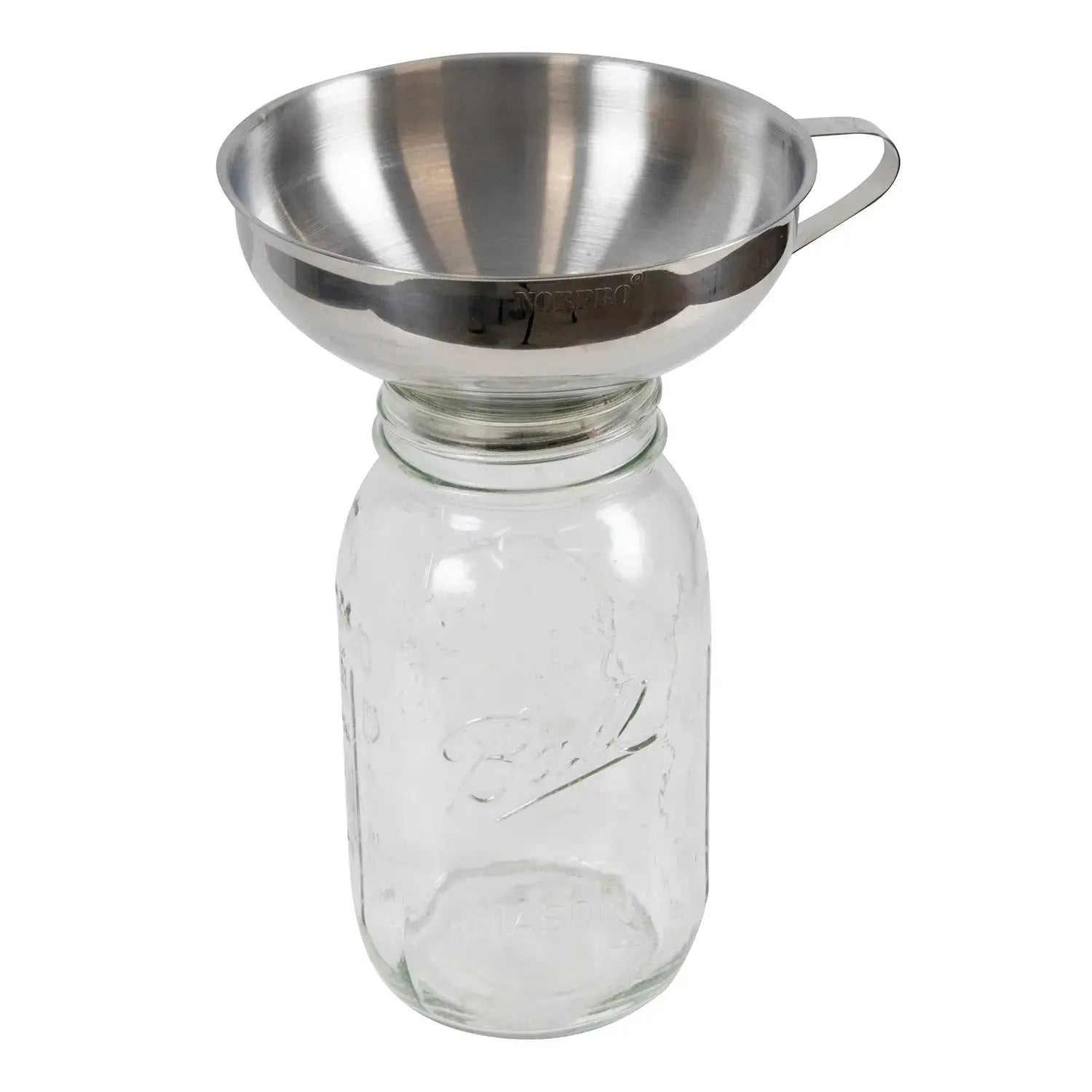 Norpro - Canning Funnel / Jar Filler - Fits Reg/Wide Mouth - Stainless Steel - Homeplace Market LLC