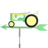 Old Road - John Deere Weathervane - Green/Yellow - 520, 620, 720 Replica - Stainless Steel Metal - Homeplace Market LLC