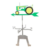 Old Road - John Deere Weathervane - Green/Yellow - 520, 620, 720 Replica - Stainless Steel Metal - Homeplace Market LLC