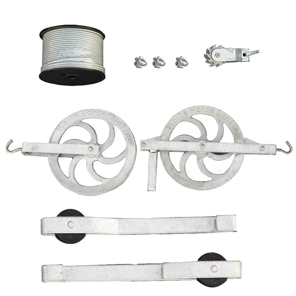 Sunline - Clothesline Kit - Built to last Aluminum Pulley w/Ball Bearing - Includes Line - Homeplace Market LLC