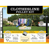 Sunline - Clothesline Kit - Built to last Aluminum Pulley w/Ball Bearing - Includes Line - Homeplace Market LLC