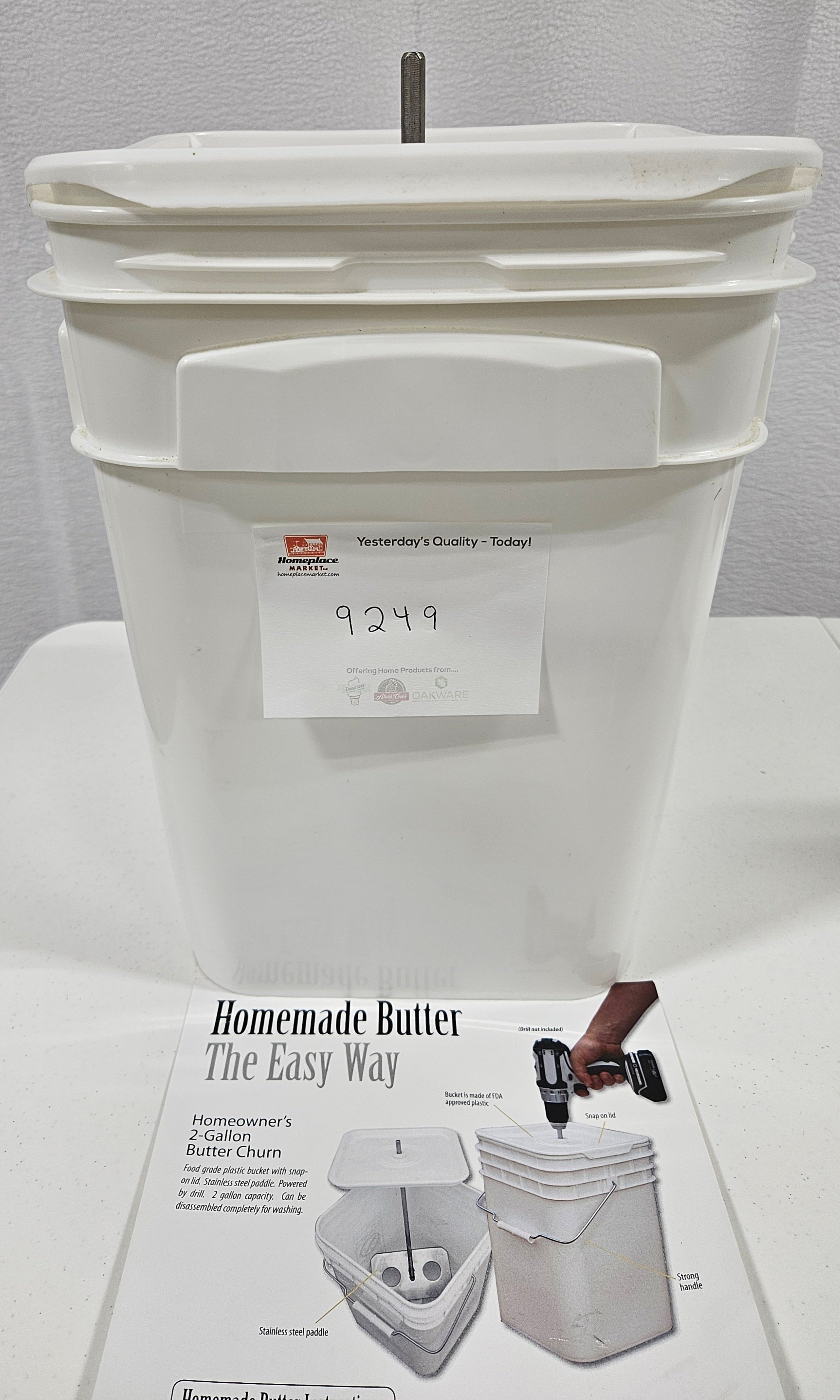 STANDARD - Butter Churn/Drill Powered/Make Homemade – Homeplace Market LLC