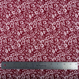 Double Brushed Poly - Red Floral