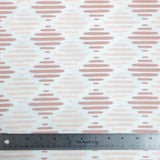 Narrow Rib Knit - Diamond Stripes