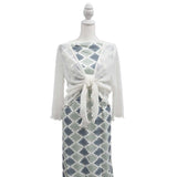 Narrow Rib Knit - Diamond Stripes