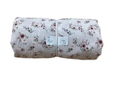 Remnant - striped crepe polyester, rose, 4 yd. @ $7.99/yd.