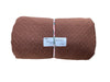 Remnant - jacquard knit, diamond pattern, rust, 4 1/4 yd. @ $8.64/yd.