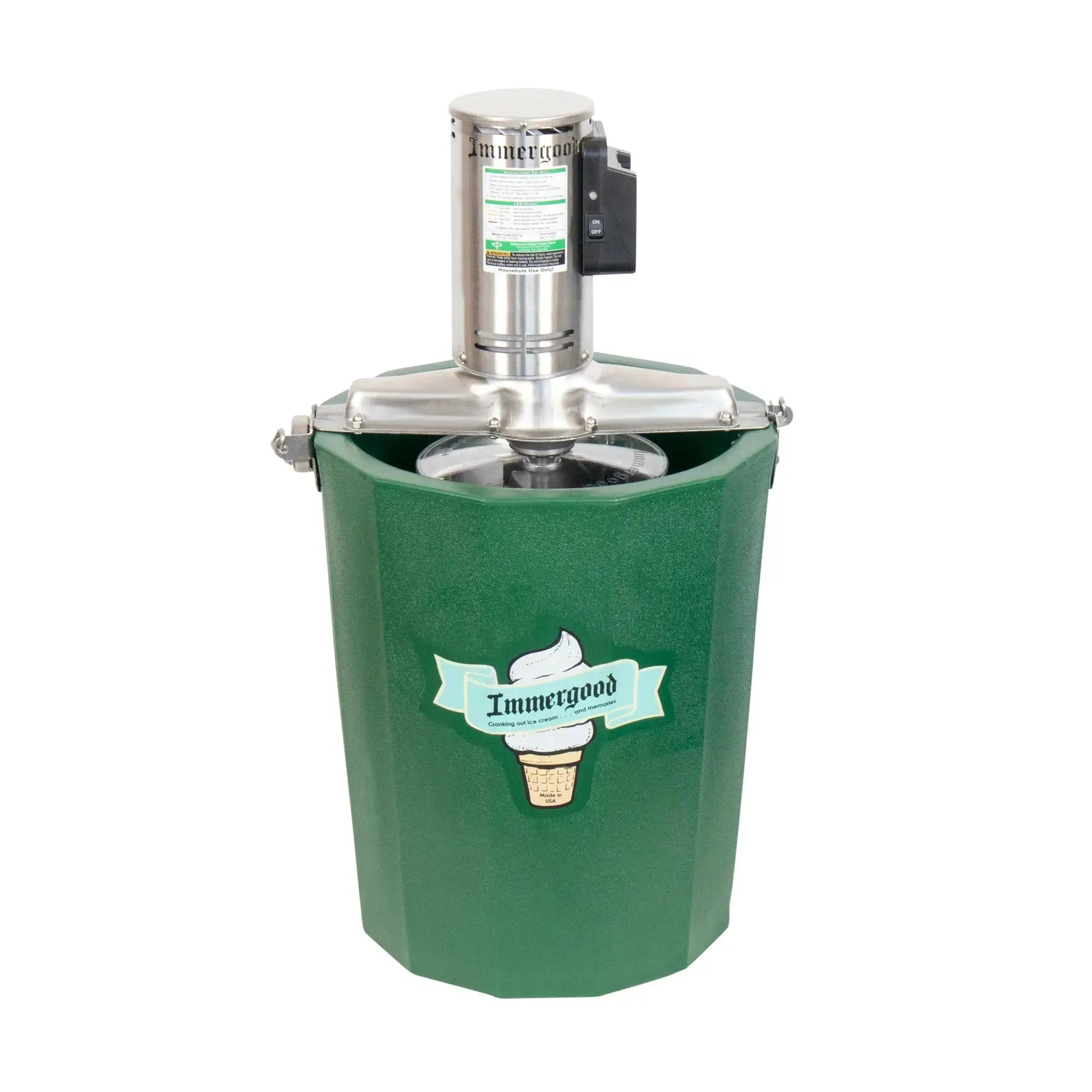 Immergood - 8 qt - Battery Powered Ice Cream Maker