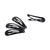 Joyce's Accessories - Plain Snap Clip - (1-1/4") (4 piece, Black)
