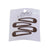 Joyce's Accessories - Plain Snap Clip - (2") (4 piece, Brown)