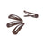 Joyce's Accessories - Plain Snap Clip - (3/4") (4 piece, Brown)