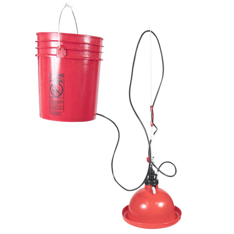 Plasson - Broiler Drinker, Bell Waterer for mobile chicken coops - Kit Water