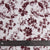 Swiss Dot Knit - Willow Floral Burgundy Fabric