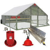 Alumi - Coop Classic - 10x12 Lightweight, Aluminum, Chicken Coop Tractor for Chickens - Homeplace Market LLC