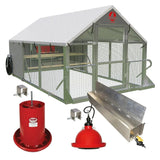 Alumi - Coop Classic - 6x10 Lightweight, Aluminum, Chicken Coop Tractor for Chickens - Homeplace Market LLC