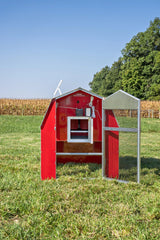 Alumi - Coop REDLINE - 3x4 - Deluxe Mobile Chicken Coop with Shelter - Chicken Tractor - Homeplace Market LLC
