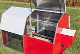 Alumi - Coop REDLINE - 4x6 - Deluxe Mobile Chicken Coop with Shelter - Chicken Tractor - Homeplace Market LLC