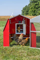 Alumi - Coop REDLINE - 4x6 - Deluxe Mobile Chicken Coop with Shelter - Chicken Tractor - Homeplace Market LLC