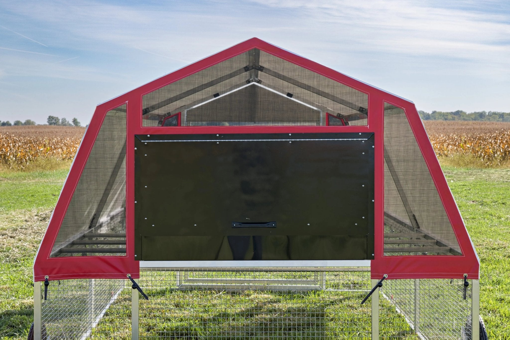 Alumi - Coop REDLINE - 8x12 - Deluxe Mobile Chicken Coop with Shelter - Chicken Tractor - Homeplace Market LLC