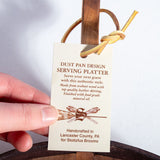 Charcuterie Board Dust Pan Serving Patter - Handmade Solid Wood & Leather Skirting - Homeplace Market LLC