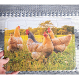 Clucking Hens Tray Puzzle - 12 Piece - Homeplace Market LLC