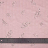Cotton Rayon Spandex - Pink w/ Stems - Homeplace Market LLC