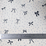 Double Brushed Poly - Bows & Dots - Homeplace Market LLC