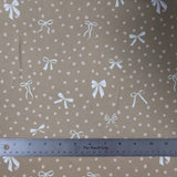 Double Brushed Poly - Bows & Dots - Homeplace Market LLC