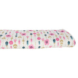 Double Brushed Poly - Pink Floral - Homeplace Market LLC