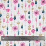Double Brushed Poly - Pink Floral - Homeplace Market LLC