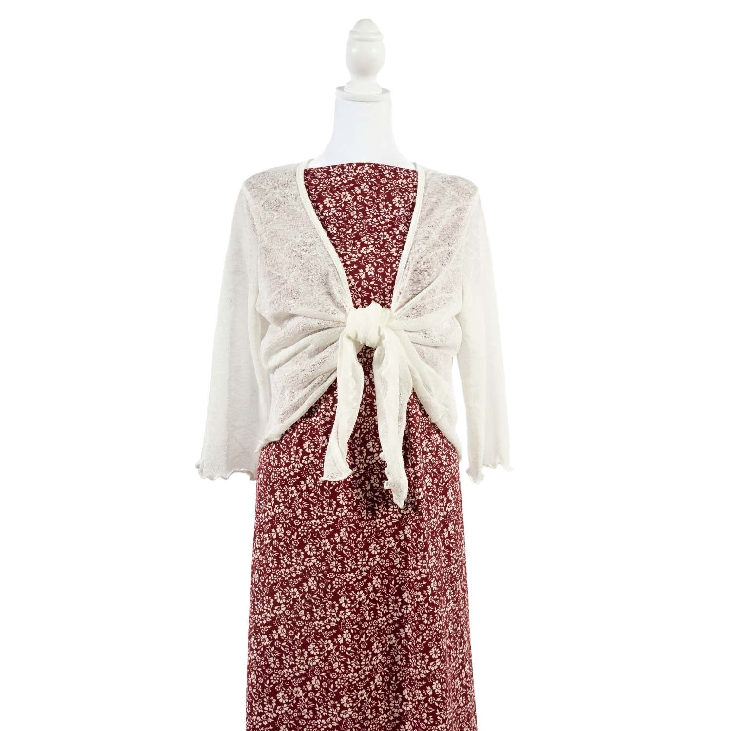 Double Brushed Poly - Red Floral - Homeplace Market LLC