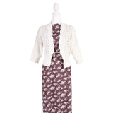 Dream Crepe Polyester - Flower Dusty Plum - Homeplace Market LLC