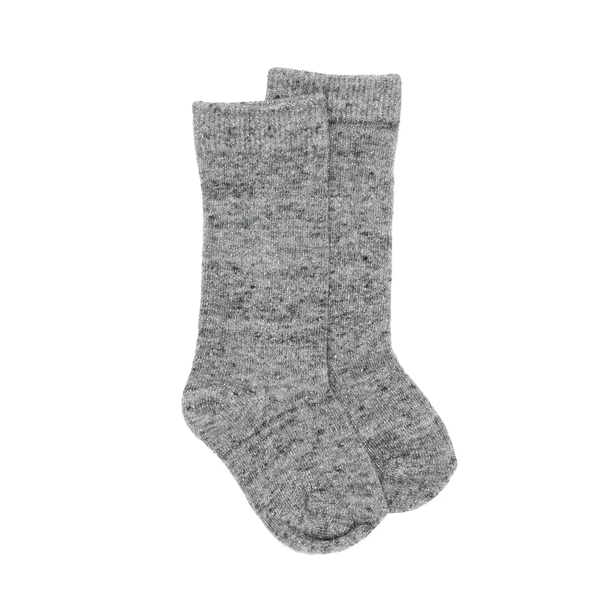 Girls' Glitter Knee - High Socks (Heather Gray) - Homeplace Market LLC